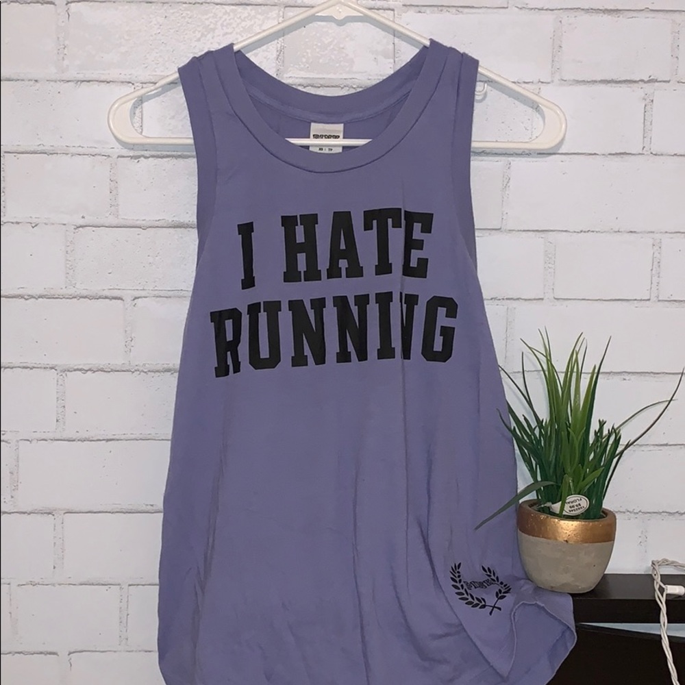 Victorias Secret PINK I Hate Running Tank